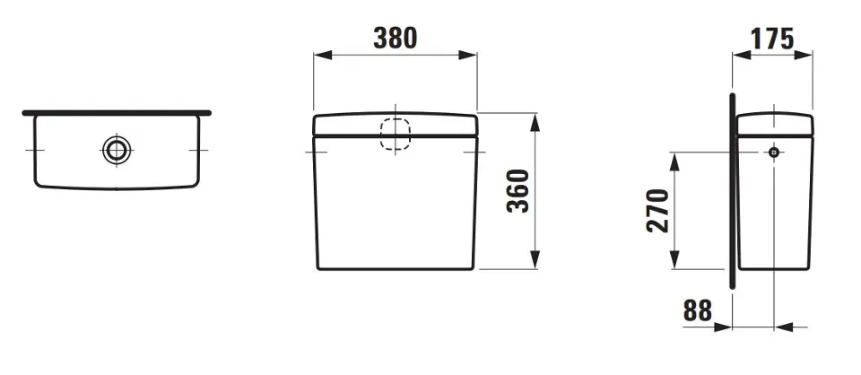 Laufen - Pro - Kombi-WC - H8269520009721 – 2. kép