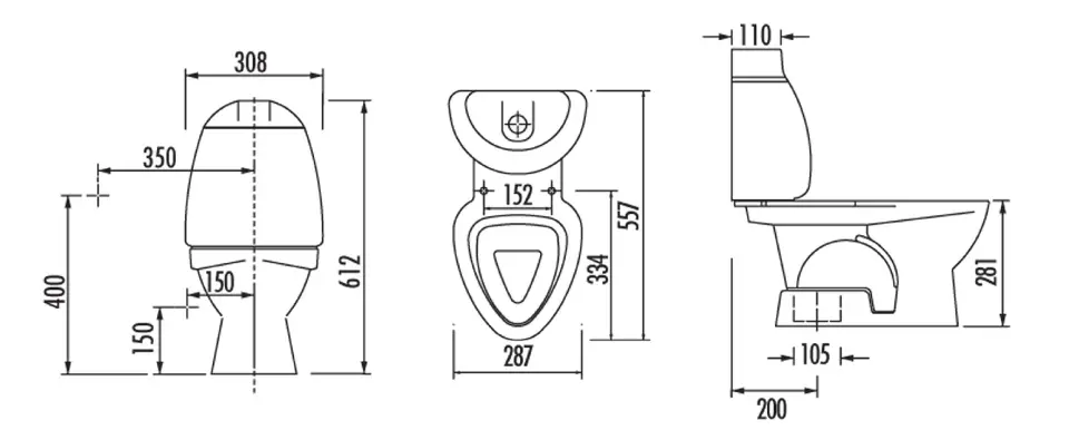 Sapho - Kid - Kombi-WC - CK301.400.0F – 2. kép