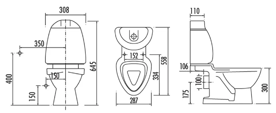 Sapho - Kid - Kombi-WC - CK311.400.0F – 2. kép