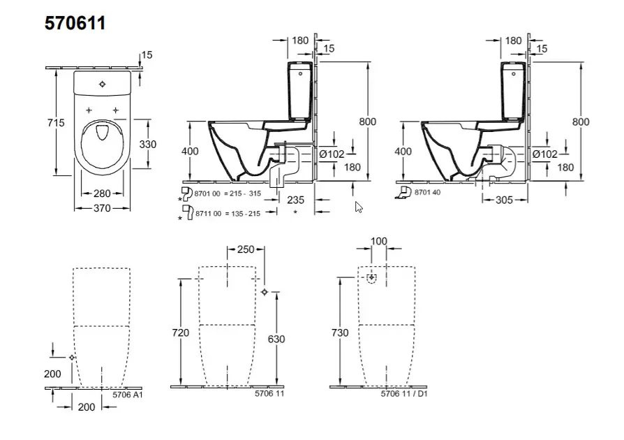 Villeroy & Boch - Subway 2.0 - Kombi-WC - 57061101 – 2. kép
