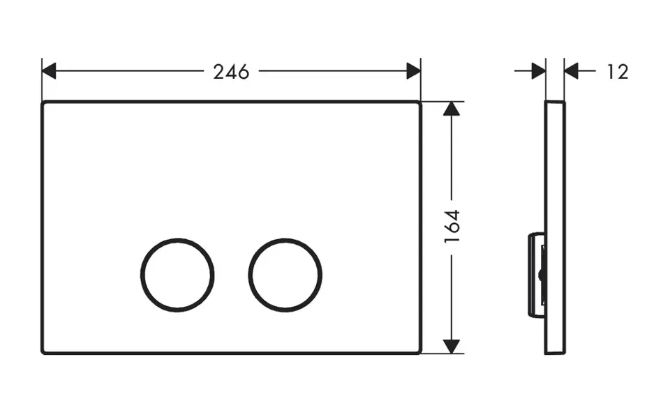 Axor - FlushPlate - Nyomólap - 42530990 – 2. kép