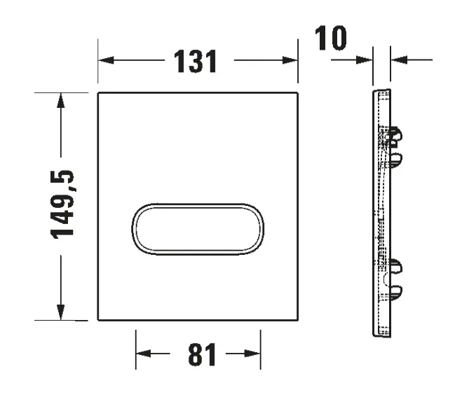 Duravit - DuraSystem - Nyomólap - WD5004041000 – 2. kép