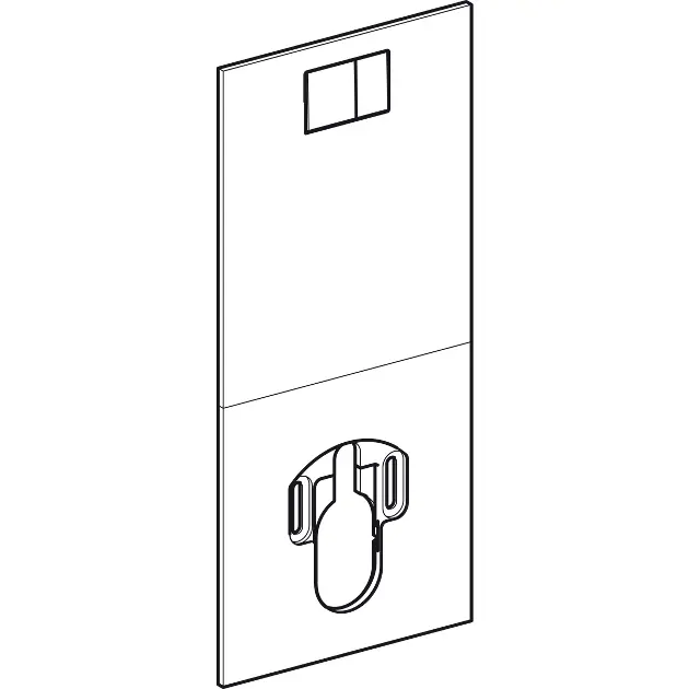 Geberit - AquaClean - Nyomólap - 115.329.11.1 – 3. kép