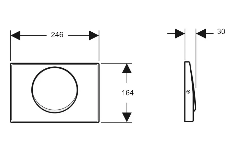 Geberit - Delta10 - Nyomólap - 115.108.00.1 – 2. kép