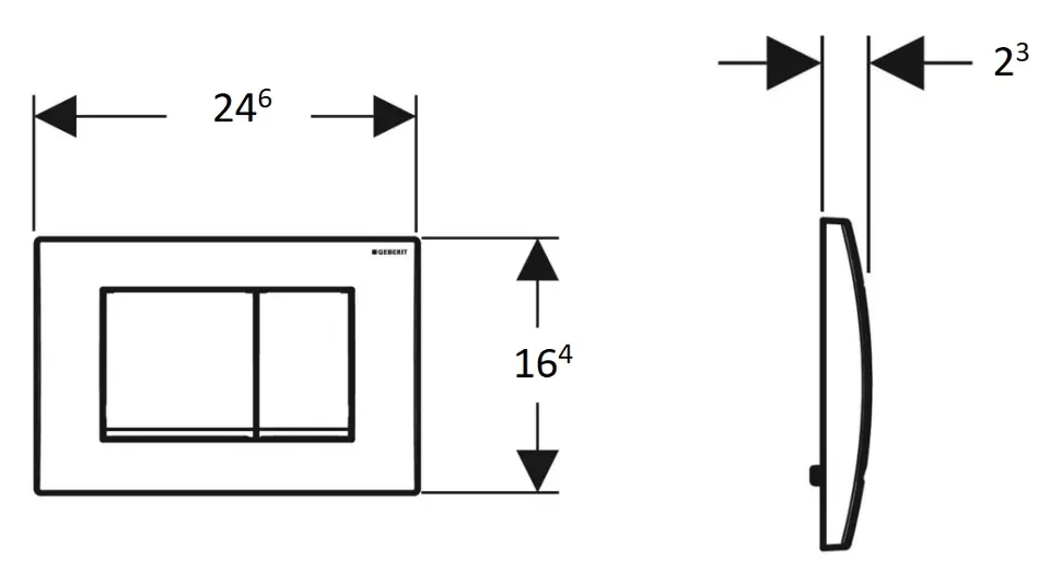 Geberit - Delta30 - Nyomólap - 115.137.21.1 – 2. kép