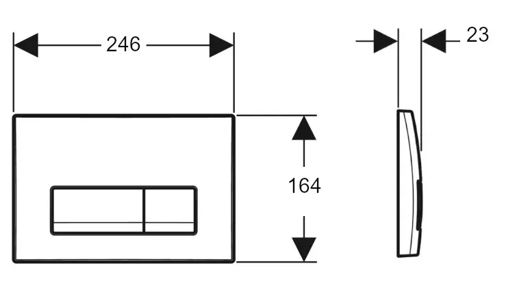 Geberit - Delta50 - Nyomólap - 115.119.46.1 – 2. kép