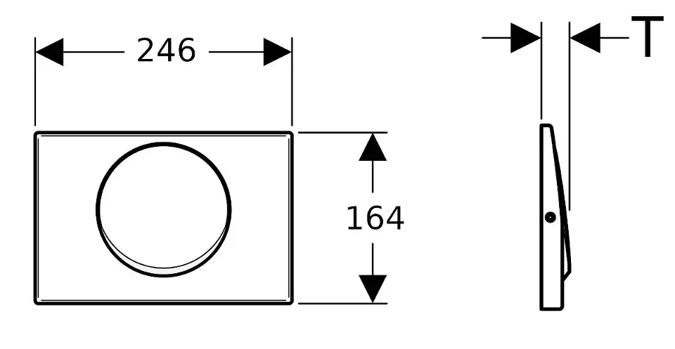 Geberit - Flush systems - Nyomólap - 115.751.00.1 – 2. kép