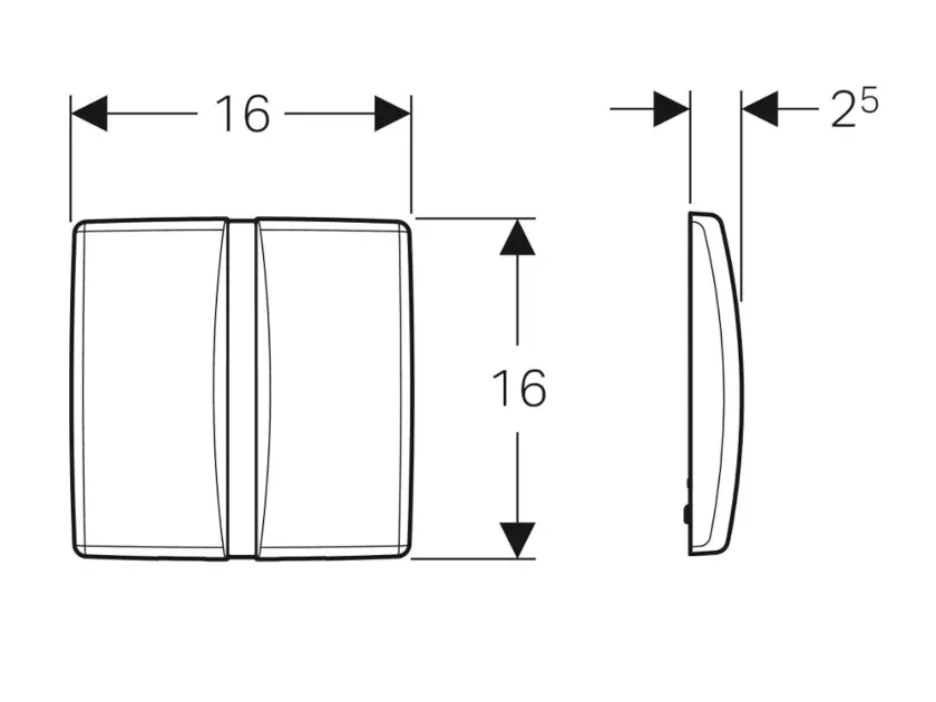 Geberit - Flush systems - Nyomólap - 115.802.46.5 – 2. kép