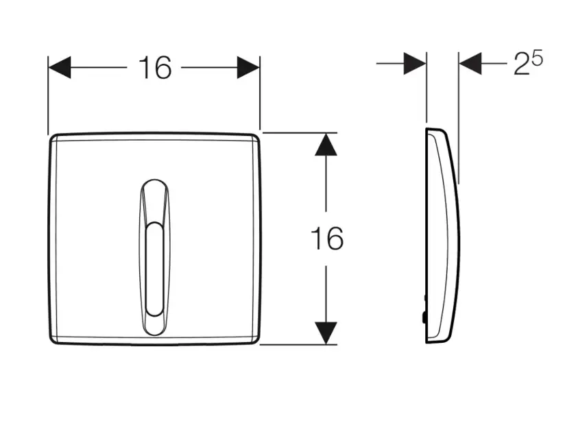 Geberit - Flush systems - Nyomólap - 115.817.46.5 – 2. kép