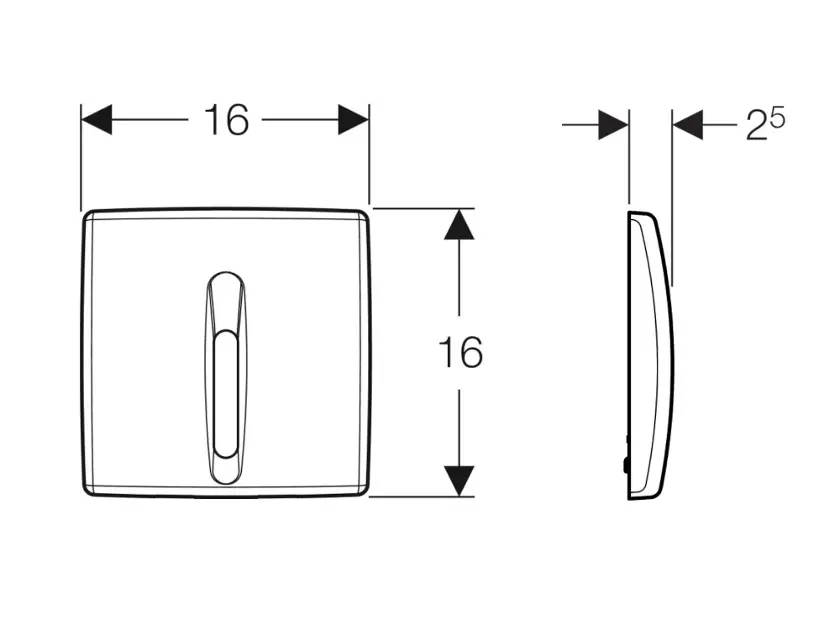 Geberit - Flush systems - Nyomólap - 115.818.46.5 – 2. kép
