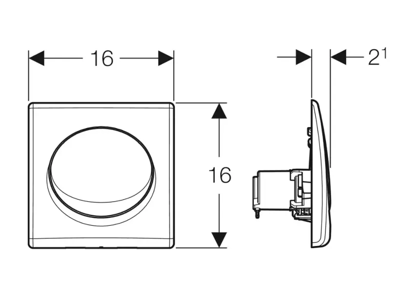 Geberit - Flush systems - Nyomólap - 115.820.11.5 – 2. kép