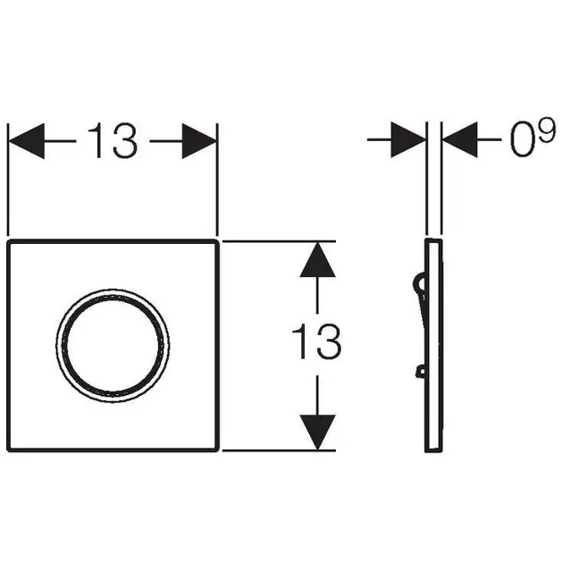 Geberit - Flush systems - Nyomólap - 116.011.11.5 – 2. kép