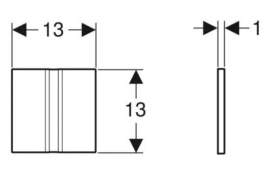 Geberit - Flush systems - Nyomólap - 116.011.21.5 – 2. kép
