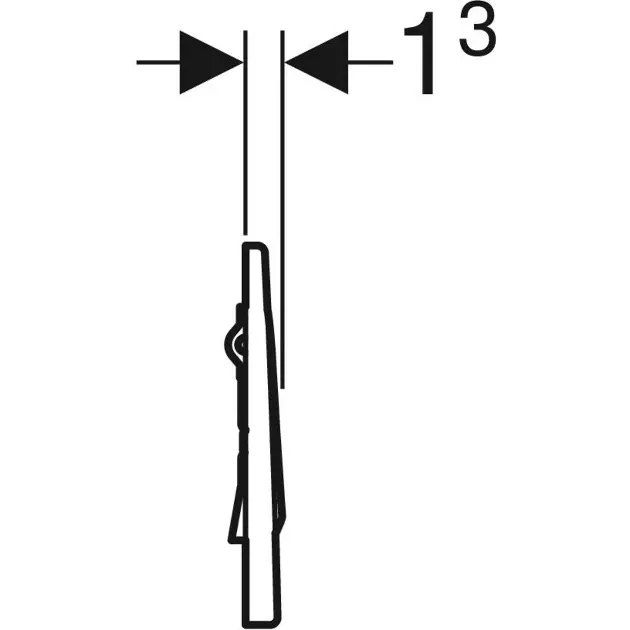 Geberit - Flush systems - Nyomólap - 116.013.FW.1 – 3. kép