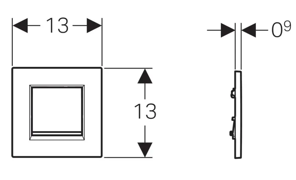 Geberit - Flush systems - Nyomólap - 116.017.JQ.1 – 2. kép