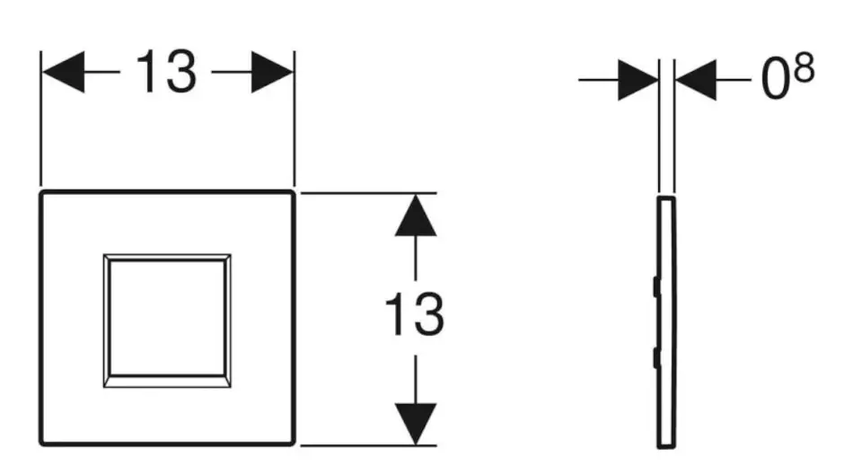 Geberit - Flush systems - Nyomólap - 116.027.JQ.1 – 2. kép
