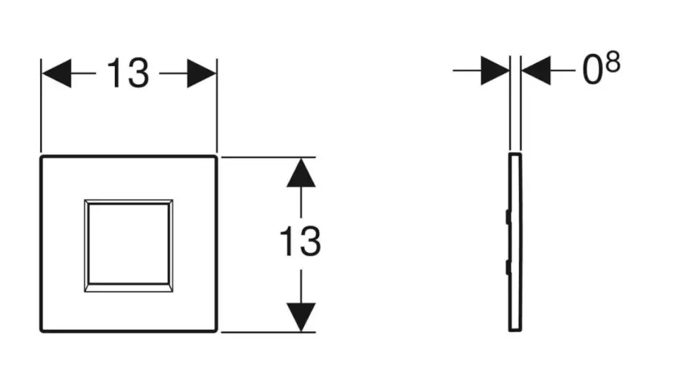 Geberit - Flush systems - Nyomólap - 116.037.JQ.1 – 2. kép
