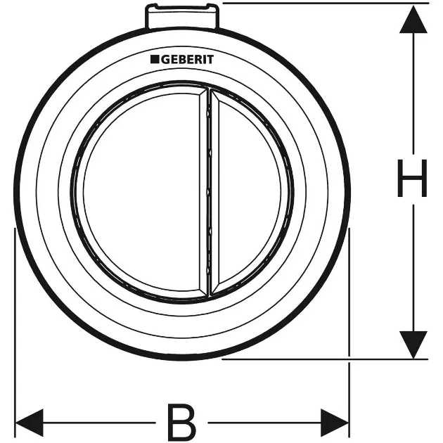 Geberit - Flush systems - Nyomólap - 116.048.11.1 – 2. kép
