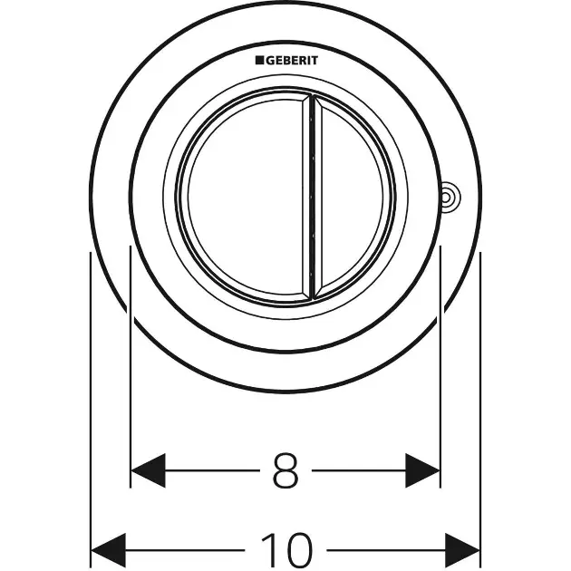 Geberit - Flush systems - Nyomólap - 116.050.11.1 – 2. kép
