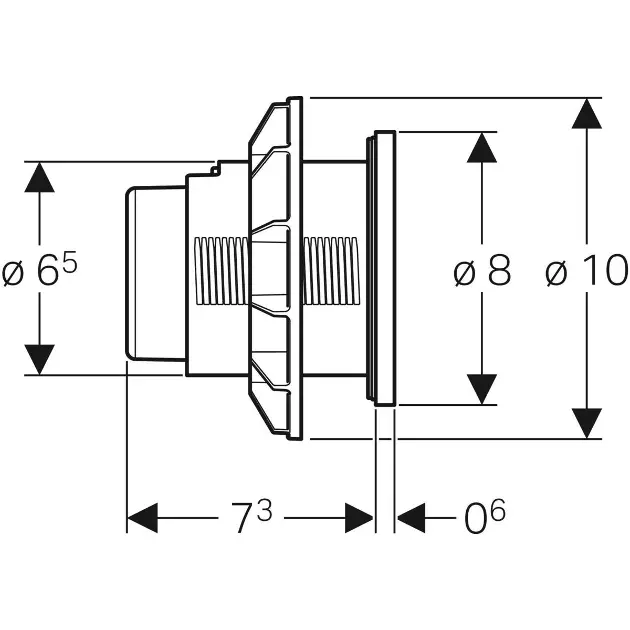 Geberit - Flush systems - Nyomólap - 116.050.11.1 – 3. kép