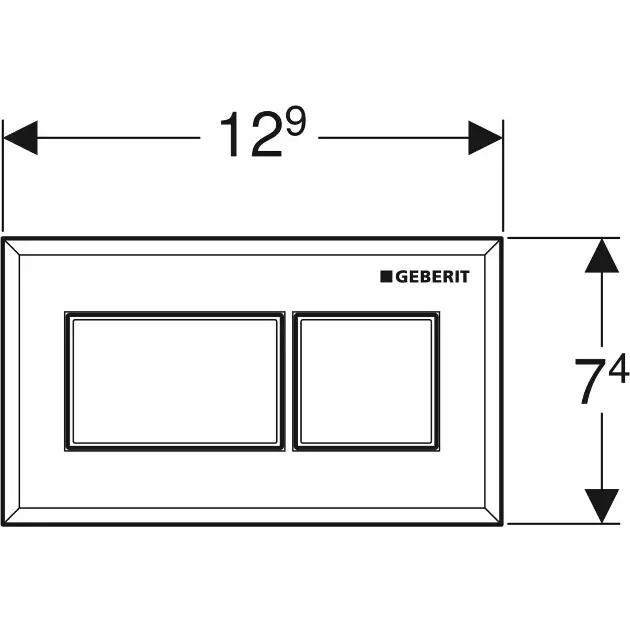 Geberit - Flush systems - Nyomólap - 116.054.21.1 – 2. kép