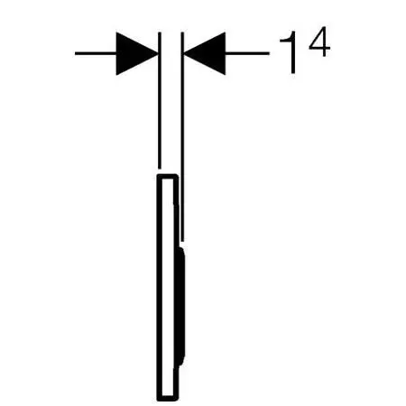 Geberit - Kappa21 - Nyomólap - 115.240.KH.1 – 3. kép