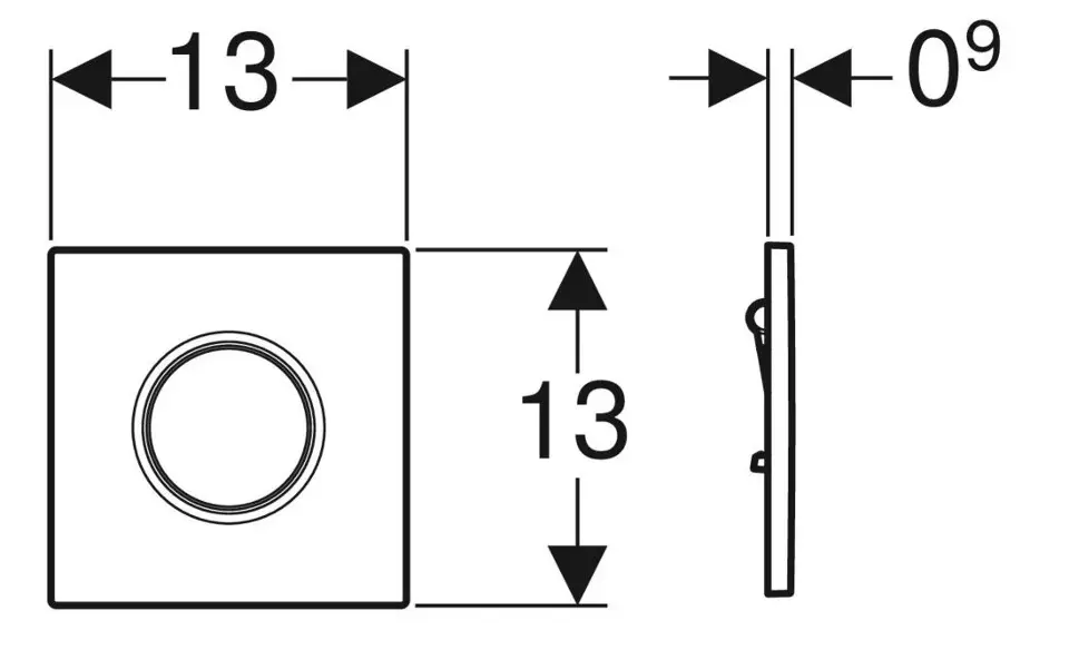 Geberit - Nyomólap - 116.011.DW.5 – 2. kép
