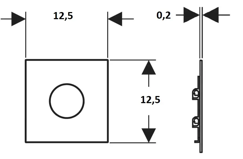 Geberit - Nyomólap - 116.024.14.1 – 2. kép