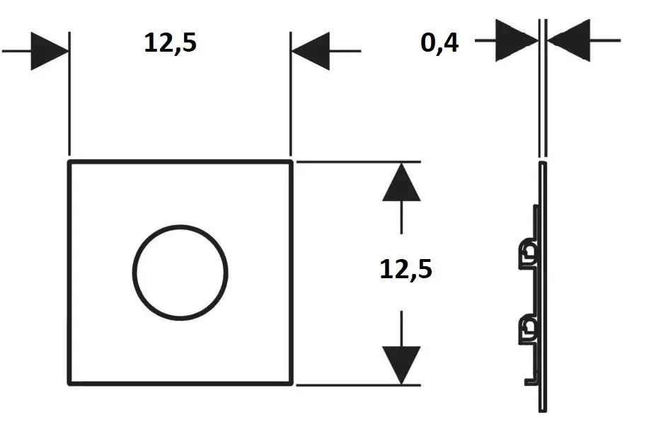 Geberit - Nyomólap - 116.024.JL.1 – 2. kép