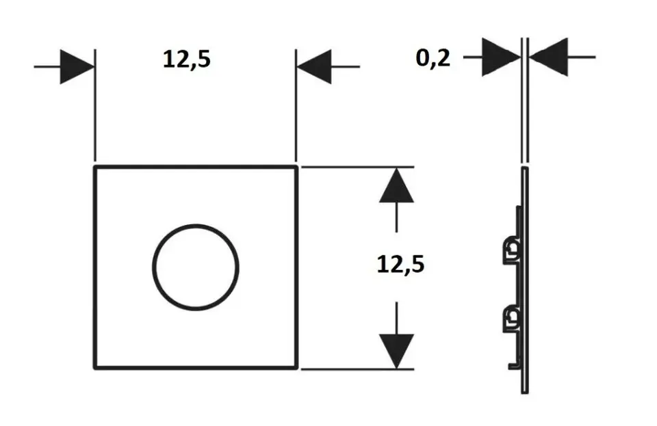 Geberit - Nyomólap - 116.024.QF.1 – 2. kép