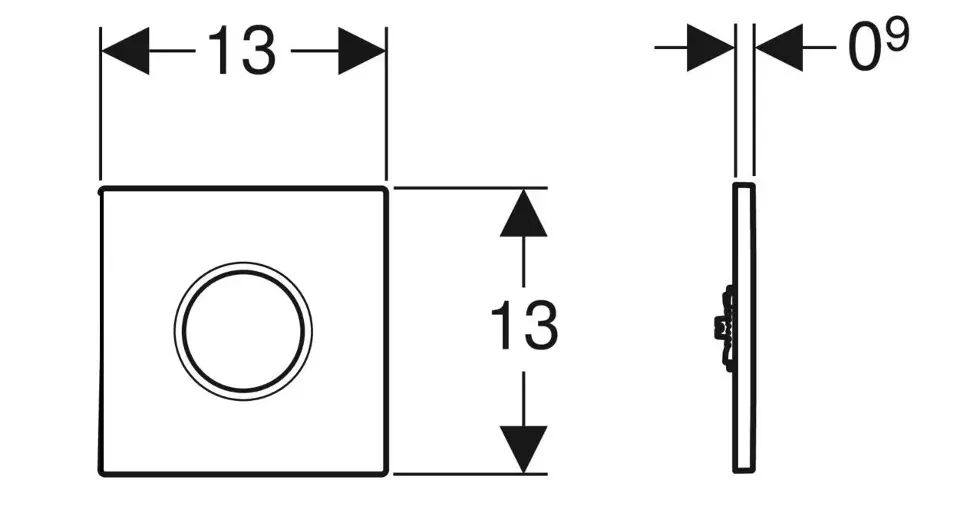Geberit - Nyomólap - 116.031.DW.5 – 2. kép