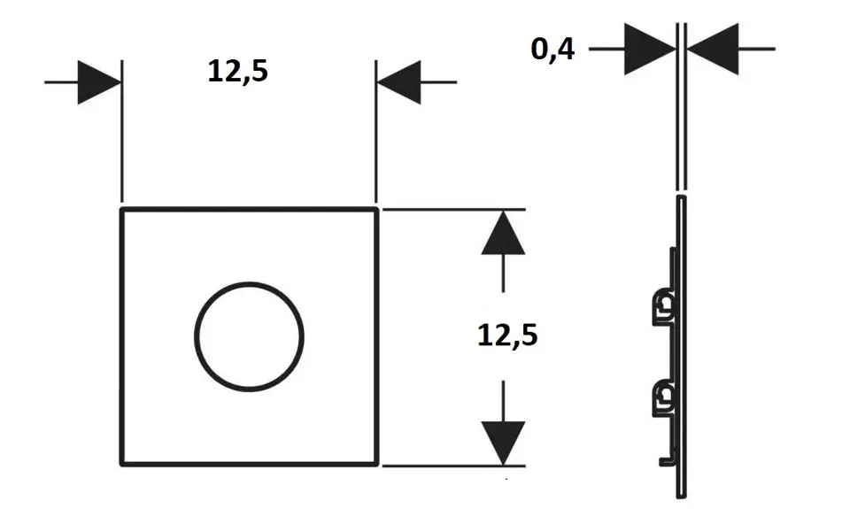 Geberit - Nyomólap - 116.034.JL.1 – 2. kép