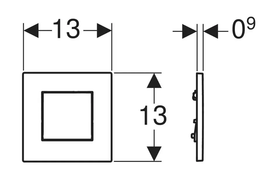 Geberit - Nyomólap - 116.093.DW.1 – 2. kép