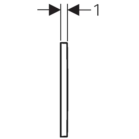 Geberit - Omega20 - Nyomólap - 115.080.KK.1 – 3. kép