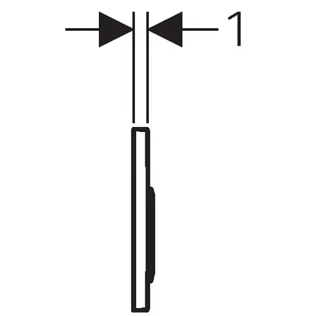 Geberit - Omega20 - Nyomólap - 115.085.KJ.1 – 3. kép