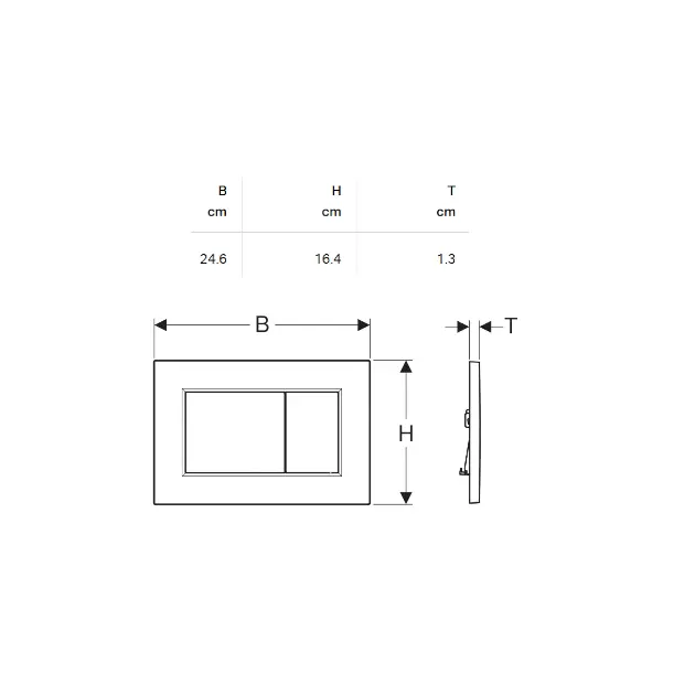 Geberit - Sigma01 - Nyomólap - 115.660.11.1 – 2. kép