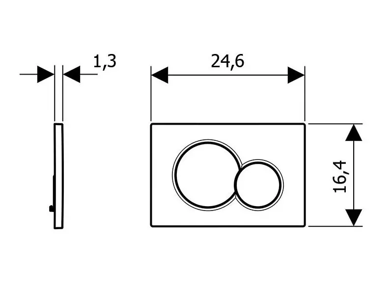 Geberit - Sigma01 - Nyomólap - 115.770.79.5 – 2. kép