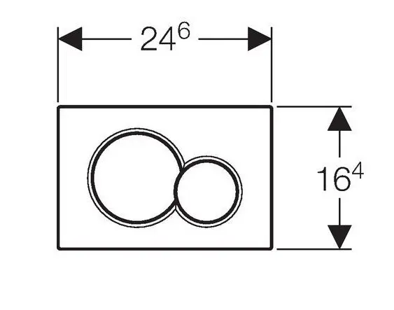 Geberit - Sigma01 - Nyomólap - 115.770.DT.5 – 2. kép