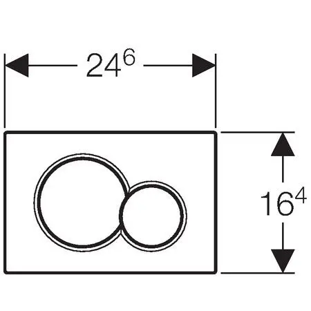 Geberit - Sigma01 - Nyomólap - 115.770.KA.5 – 2. kép
