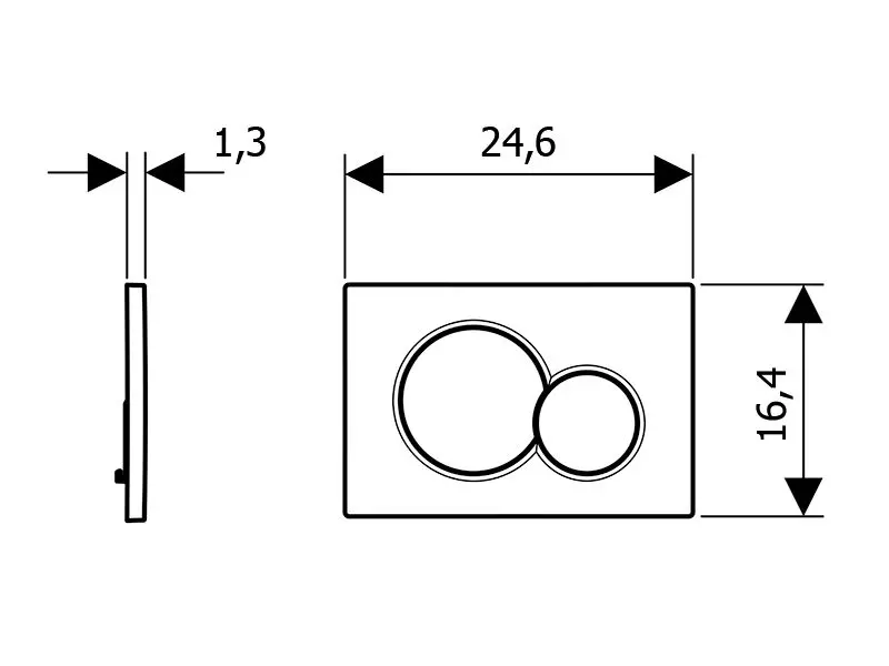 Geberit - Sigma01 - Nyomólap - 115.770.LB.5 – 2. kép