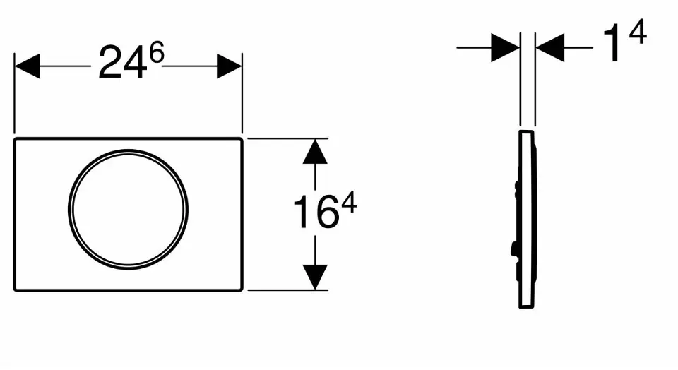 Geberit - Sigma10 - Nyomólap - 115.758.14.5 – 2. kép