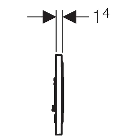 Geberit - Sigma10 - Nyomólap - 115.758.KK.5 – 3. kép