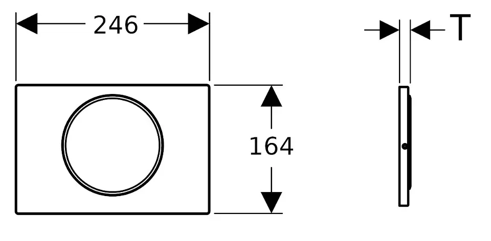 Geberit - Sigma10 - Nyomólap - 115.787.SN.5 – 2. kép