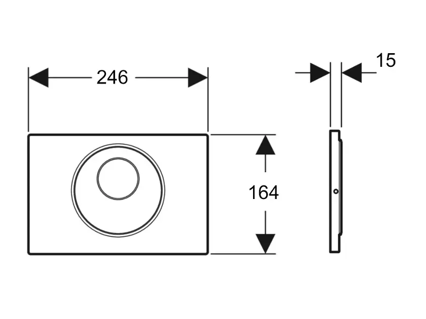 Geberit - Sigma10 - Nyomólap - 115.856.SN.6 – 2. kép