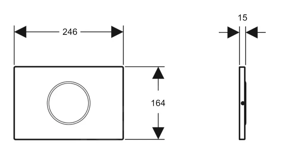 Geberit - Sigma10 - Nyomólap - 115.867.16.6 – 2. kép
