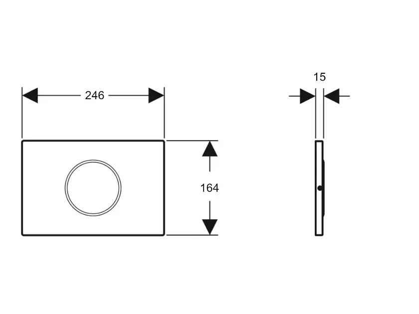 Geberit - Sigma10 - Nyomólap - 115.867.SN.6 – 2. kép