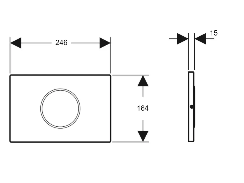Geberit - Sigma10 - Nyomólap - 115.869.16.6 – 2. kép