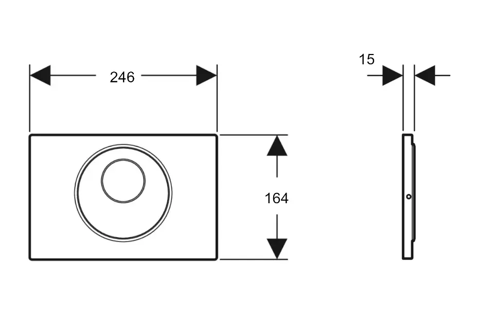 Geberit - Sigma10 - Nyomólap - 115.891.SN.6 – 2. kép