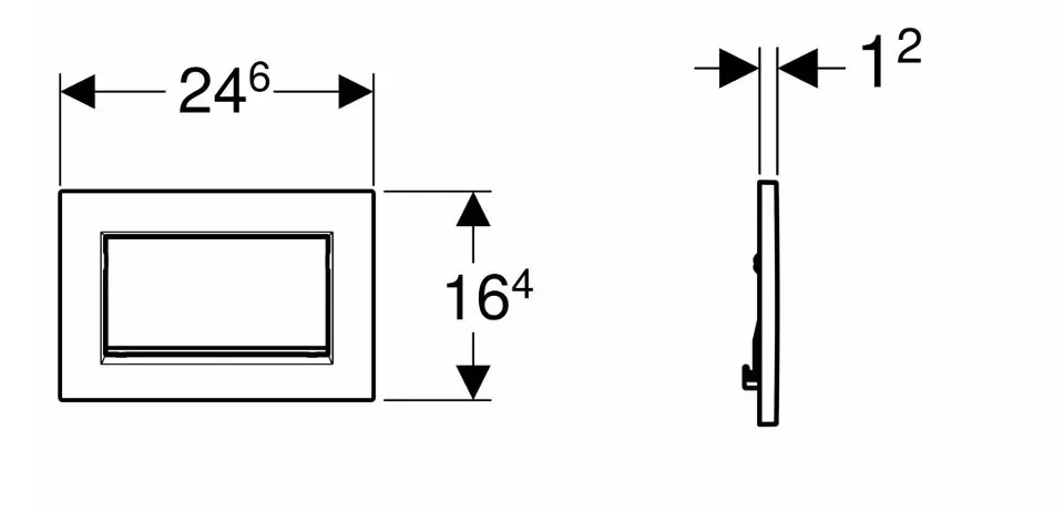Geberit - Sigma10 - Nyomólap - 115.893.14.1 – 2. kép