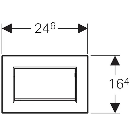 Geberit - Sigma10 - Nyomólap - 115.893.KY.1 – 2. kép